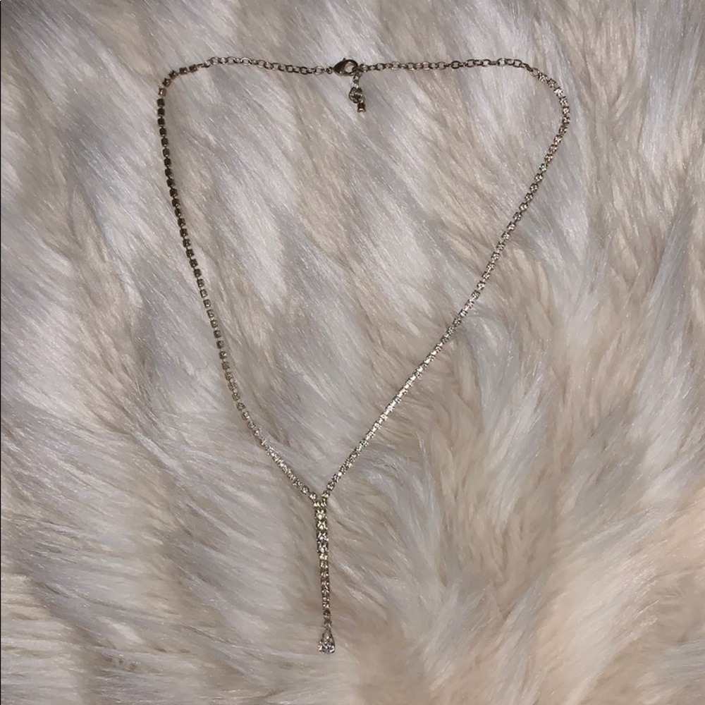 Long (fake) diamond necklace